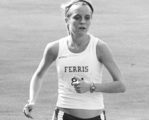 All-America runner Tina Muir maintains her stride at the Ray Helsing Bulldog Invitational. Muir, a junior, took first place in this race. Photo courtesy of Sandy Gholston. All-America runner Tina Muir maintains her stride at the Ray Helsing Bulldog Invitational. Muir, a junior, took first place in this race. Photo courtesy of Sandy Gholston.