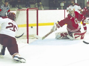 Take a Shot: Senior Blair Riley (#25) shoots for a goal during Friday’s game against Ohio State. Riley earned his second career hat trick, scoring his first goal about five minutes into the game. Ferris came out victorious with a score of 8-1 on Friday and 6-5 in overtime on Saturday, bringing their record for home games to 8-0-0. Photo By: Kate Dupon | Photographer Take a Shot: Senior Blair Riley (#25) shoots for a goal during Friday’s game against Ohio State. Riley earned his second career hat trick, scoring his first goal about five minutes into the game. Ferris came out victorious with a score of 8-1 on Friday and 6-5 in overtime on Saturday, bringing their record for home games to 8-0-0. Photo By: Kate Dupon | Photographer