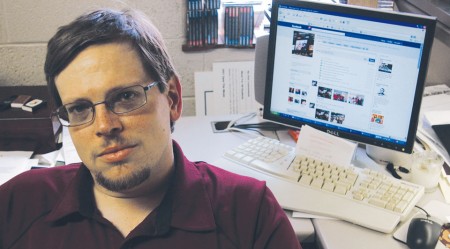 Tales from the Web: Dr. Gray, a Ferris State philosophy professor, wrote an article titled “The Stories We Tell: Facebook and the Redefinition of Intimacy,” which will be published in the European Journal of Pragmatism and American Philosophy. Photo By: Kristyn Sonnenberg | Photo Editor