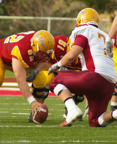 Crimson & Gold: This Friday was the annual Crimson & Gold Spring Game in which the first team offense and second team defense played against the second team offense and first team defense. Photo By: Kristyn Sonnenberg | Photo Editor