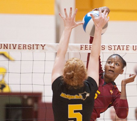 One Lost, One Won: Ferris State volleyball played twice this weekend, losing to Northern Michigan University on Saturday and defeating Michigan Tech University on Sunday. The Bulldogs play again on Sept. 15 against Grand Valley State University. Photo Courtesy of Ferris State Athletics One Lost, One Won: Ferris State volleyball played twice this weekend, losing to Northern Michigan University on Saturday and defeating Michigan Tech University on Sunday. The Bulldogs play again on Sept. 15 against Grand Valley State University. Photo Courtesy of Ferris State Athletics