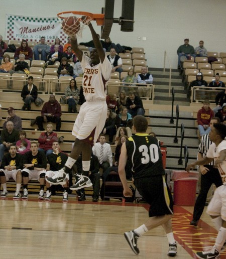 Victory Over Ohio: Lou Williams dunks a ball against Ohio Dominican. The Bulldogs claimed a victory with a final score of 86-60. The Bulldogs are now 5-2 for the 2010-11 season. Photo By: Kate Dupon | Photo Editor Victory Over Ohio: Lou Williams dunks a ball against Ohio Dominican. The Bulldogs claimed a victory with a final score of 86-60. The Bulldogs are now 5-2 for the 2010-11 season. Photo By: Kate Dupon | Photo Editor