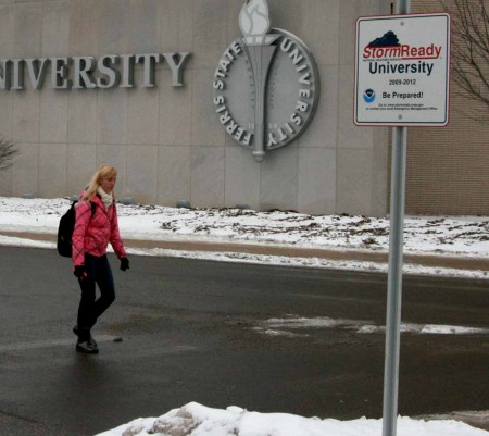 Storm Ready: Ferris State University is recognized by the National Weather Service as a “storm-ready” institution. Photo By: Kate Dupon | Photo Editor