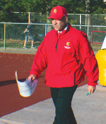 Ferris football Coach Tony Annese was suspended due to acts committed in the locker room during the game at Michigan Tech University on Oct. 26. The Bulldogs defeated Northwood 42-10 on Nov. 9 under the direction of assistant head coach Rob Zeitman. Torch File Photo
