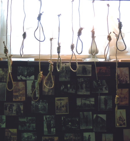 Ward Hall hosts the Tunnel of Oppression this week as part of the MLK celebration. The tunnel features haunting images and items from the civil rights movements. Students can tour the tunnel in Ward hall Jan 20 - 23 11a.m.- 6p.m. Photo By: Harrison Watt | Sports Editor