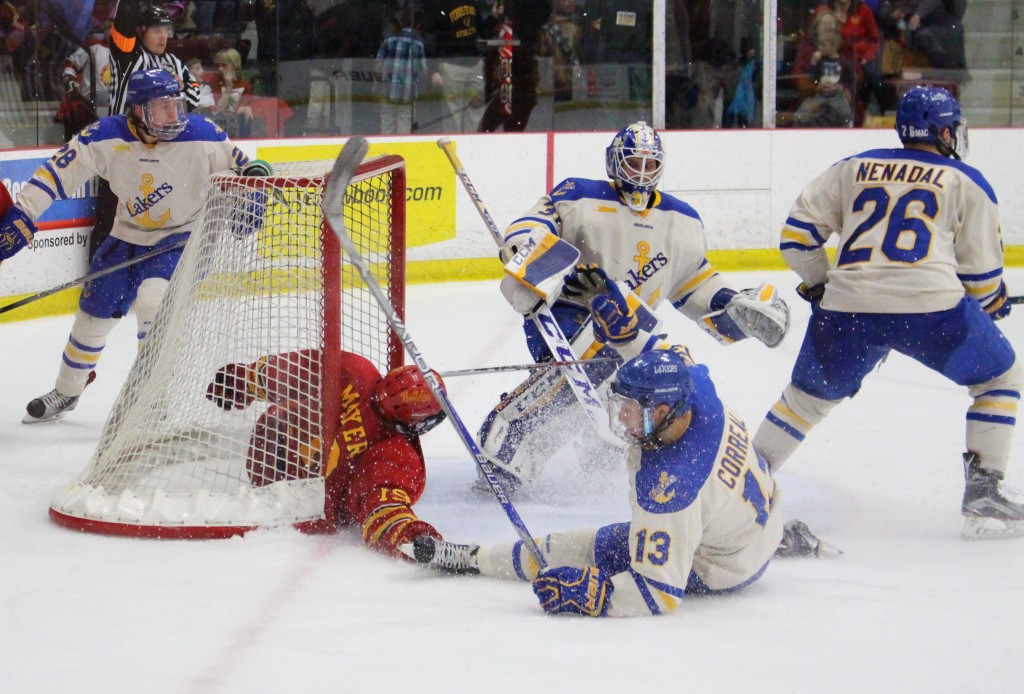 With the 3-1 win over Lake Superior State, the Bulldogs move up to fourth place in the WCHA and improve their chances of hosting round one of the WCHA playoffs.